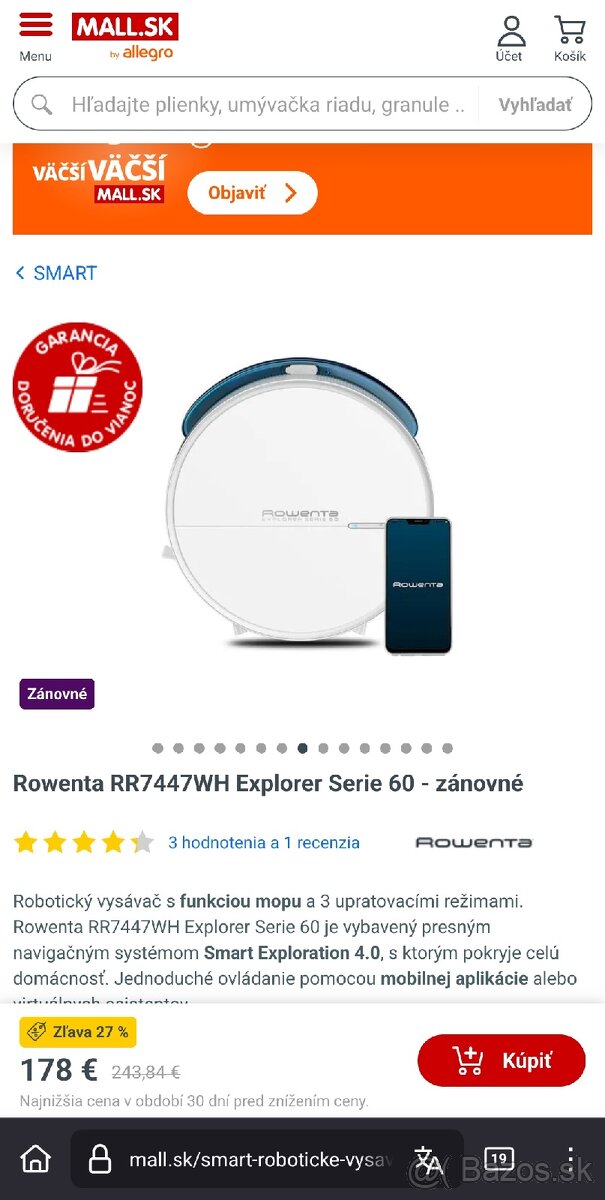 Rowenta robotický vysávač - 3