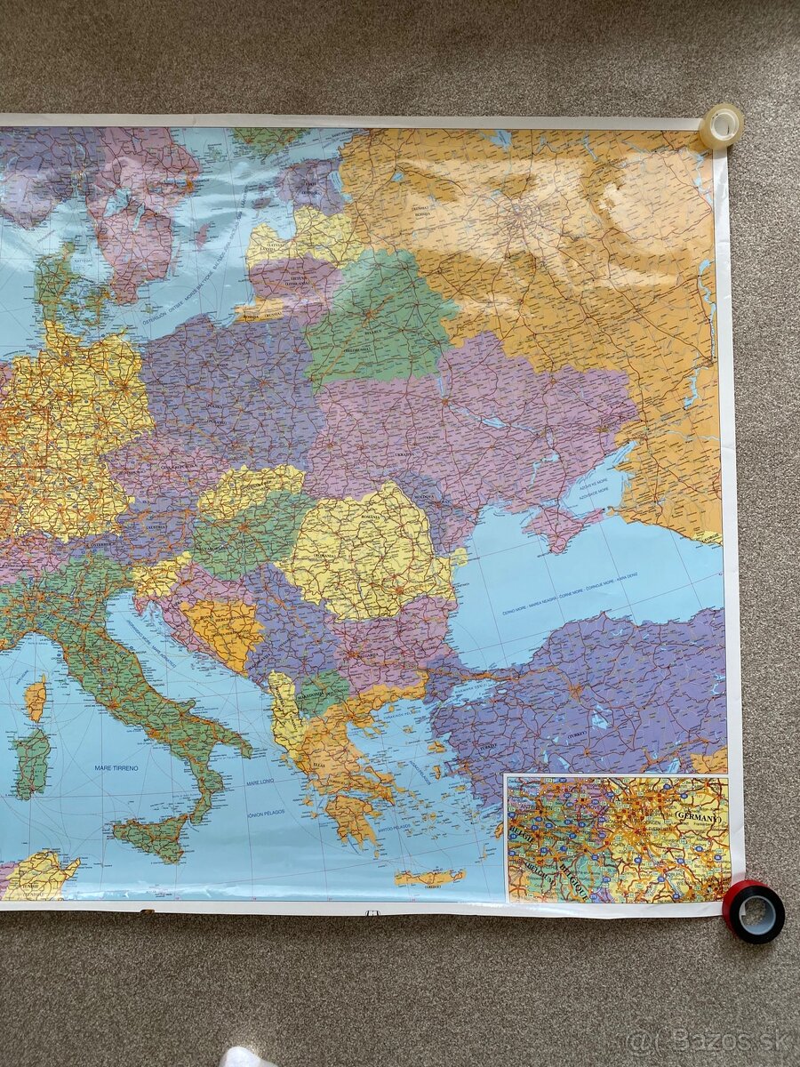 Geografická mapa Európy - 3