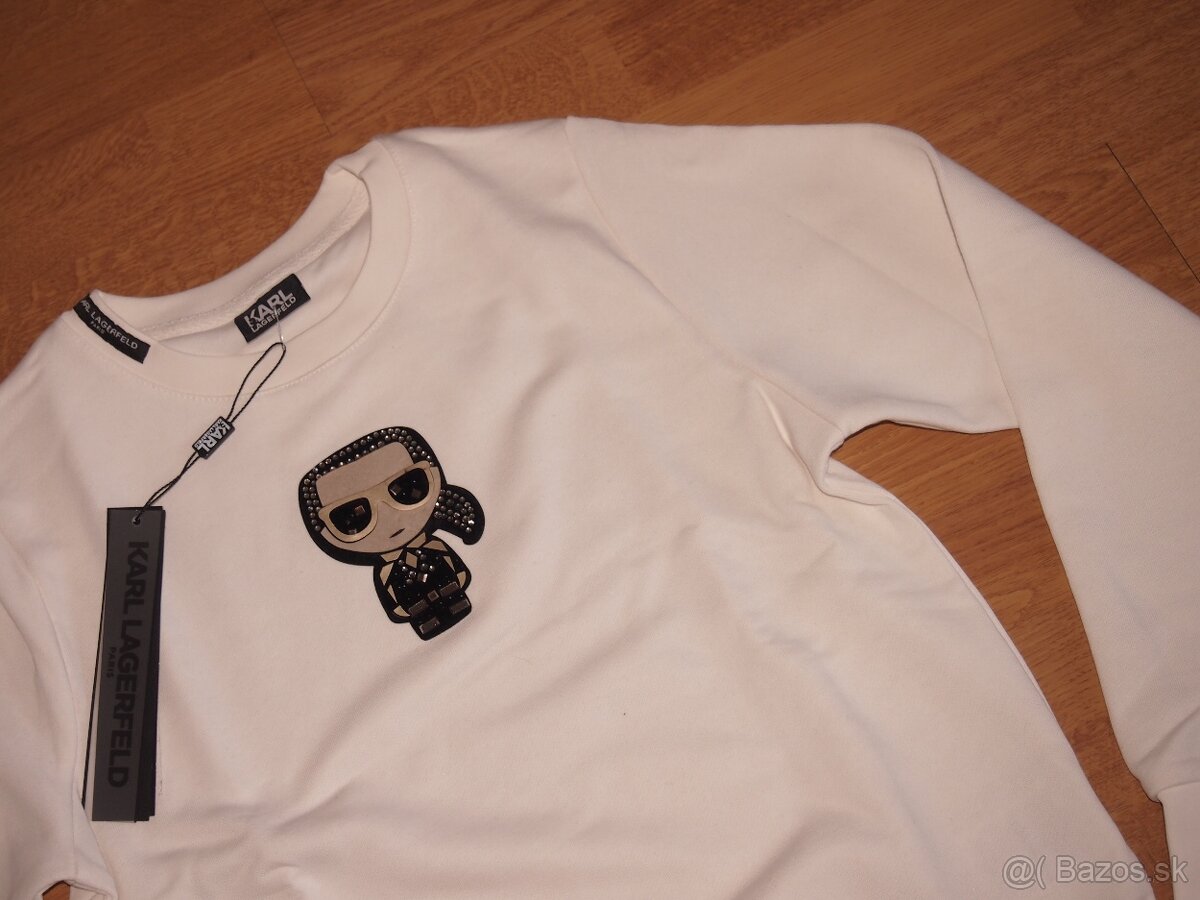 Karl Lagerfeld dámska biela mikina - 3