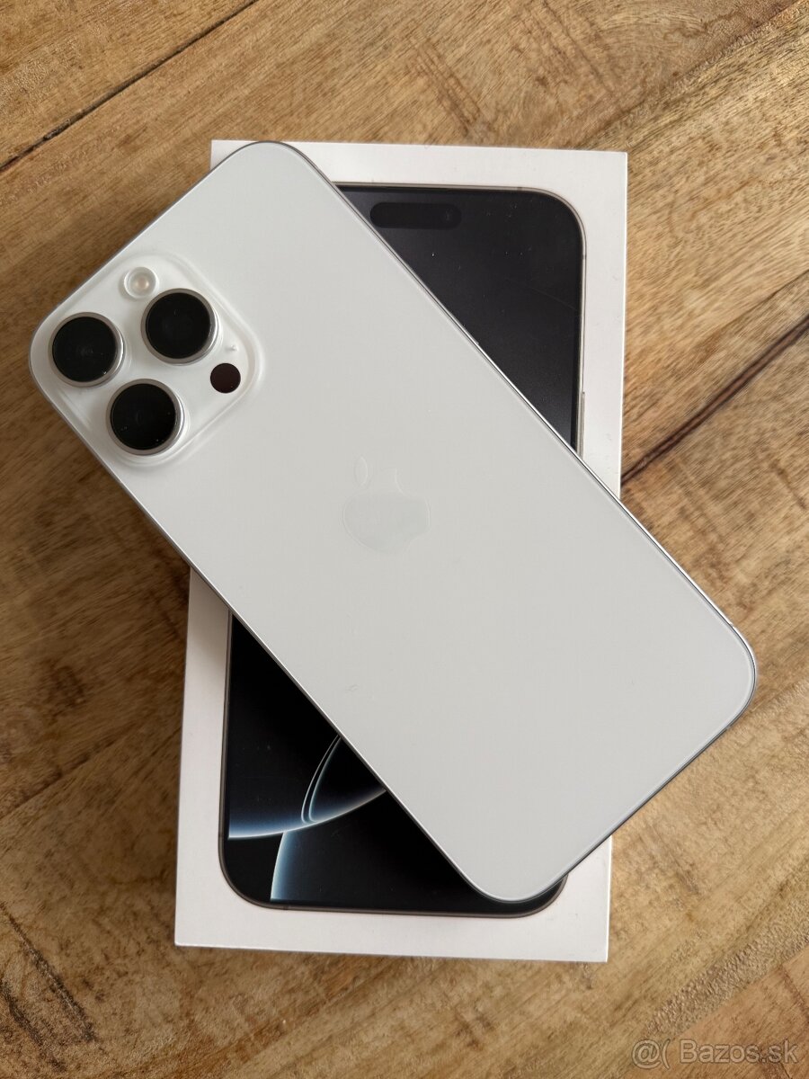 Apple iPhone 16 Pro Max White Titanium, Top, záruka - 3