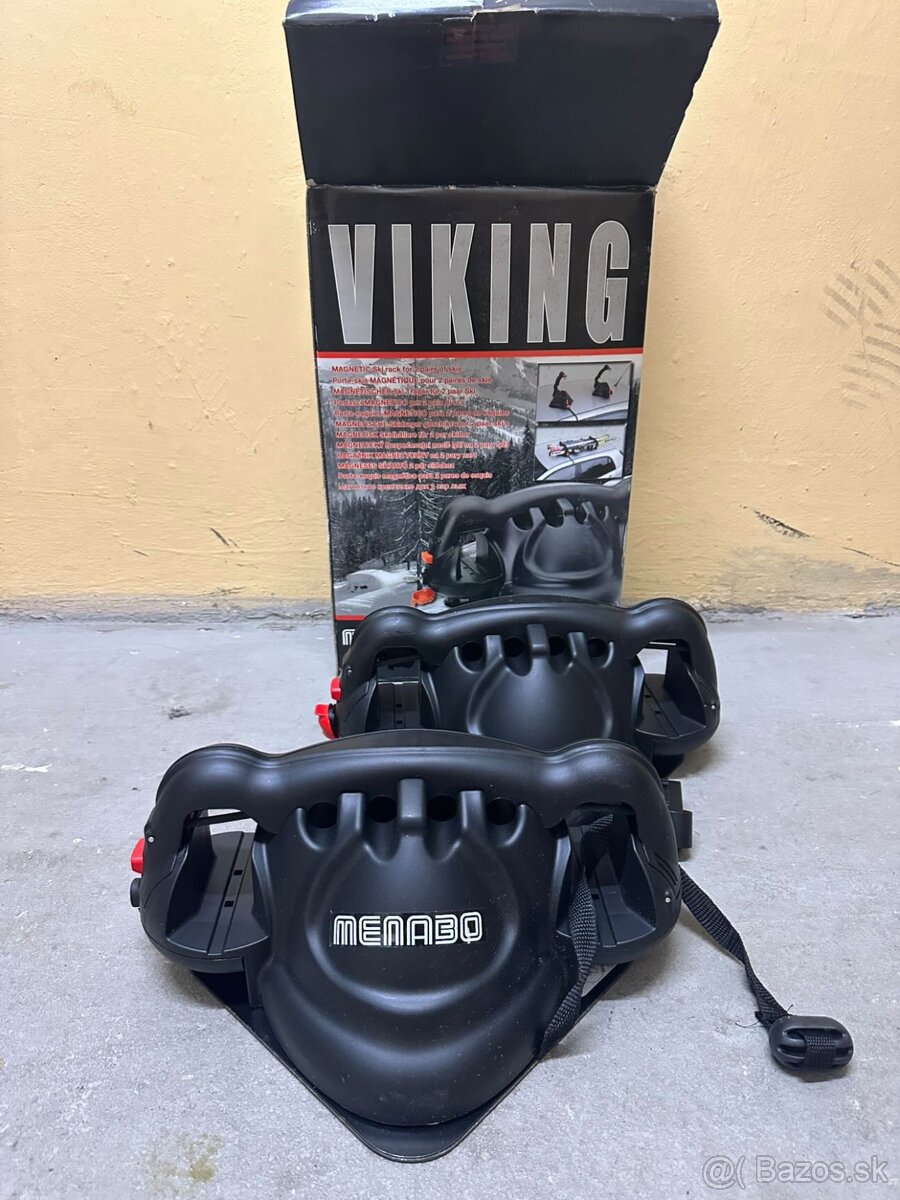 Magnetický strešný nosič lyží - 3