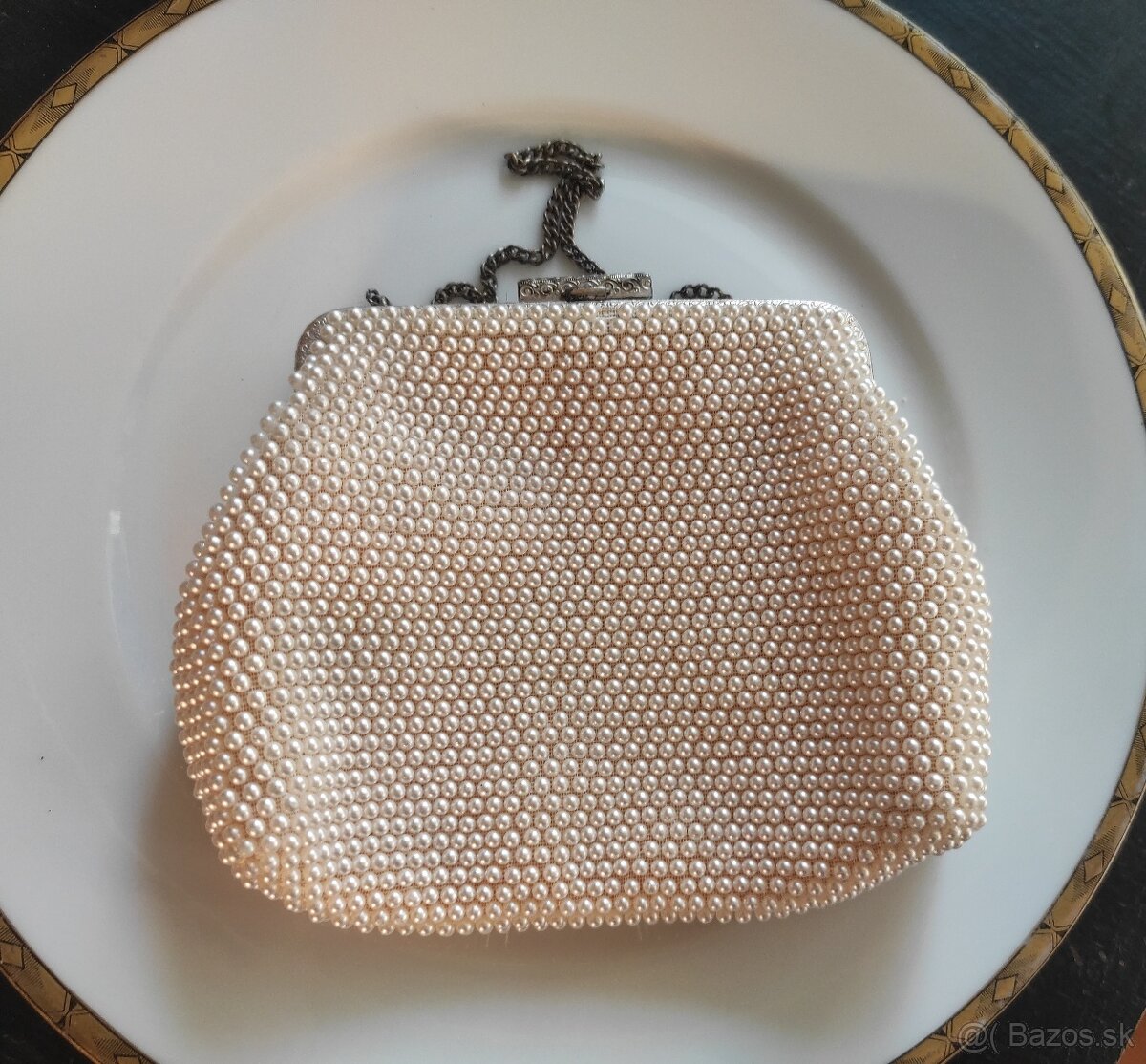 Retro kabelka s koralkami - 3