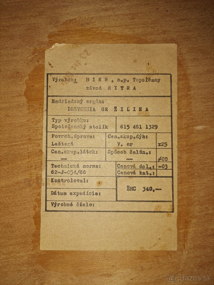 Predám retro konferenčný stolík - 3