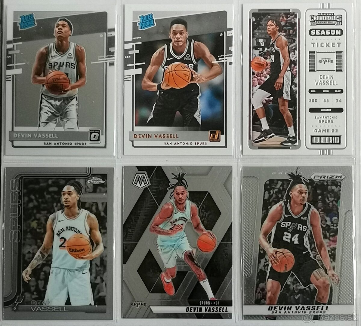 NBA kartičky - Devín Vassell (24 kariet) - 3