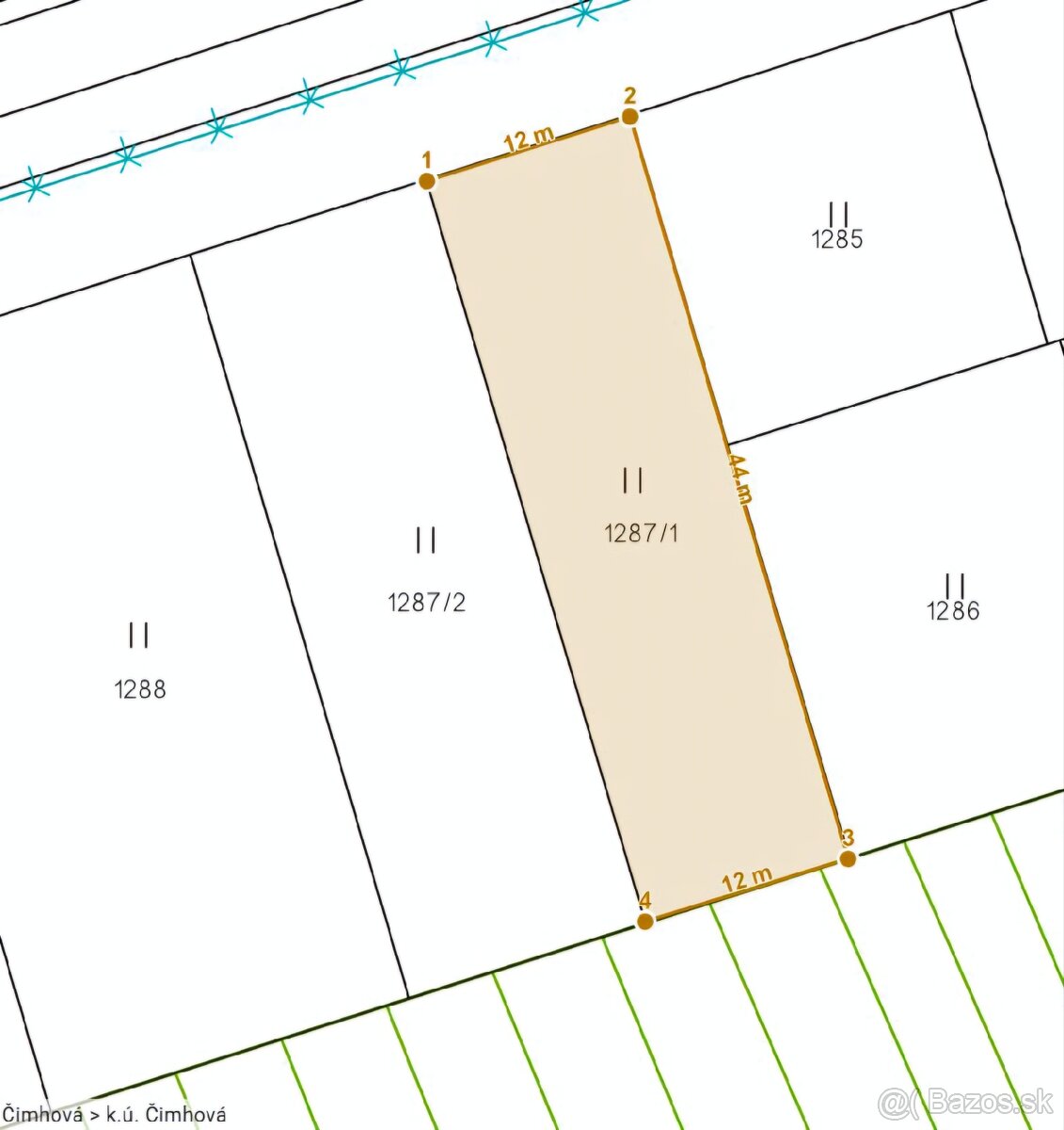 STAVEBNÝ POZEMOK ČIMHOVÁ - 548 m² - 3