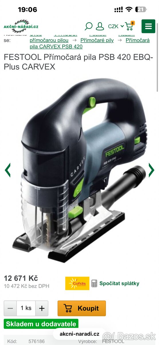 Festool carvex psb 420 EBQ nová - 3