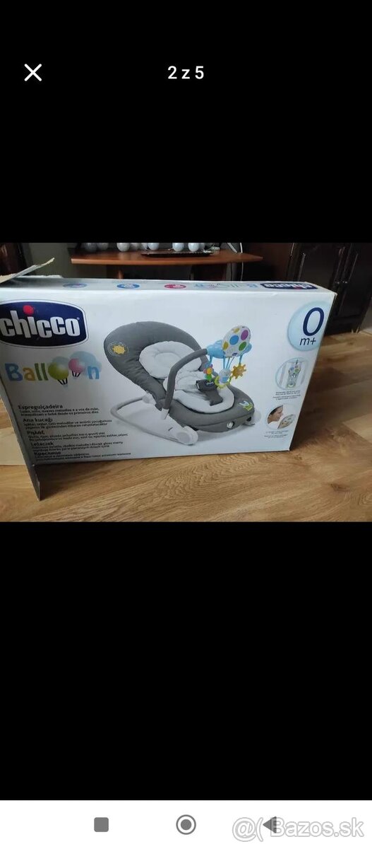 Vibračné kreslo Chicco balloon - 3