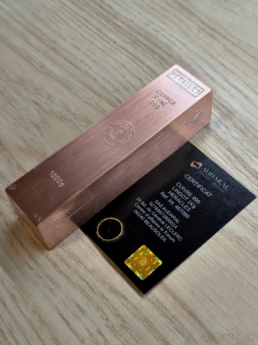 1kg medená investičná tehlička 999. - 3