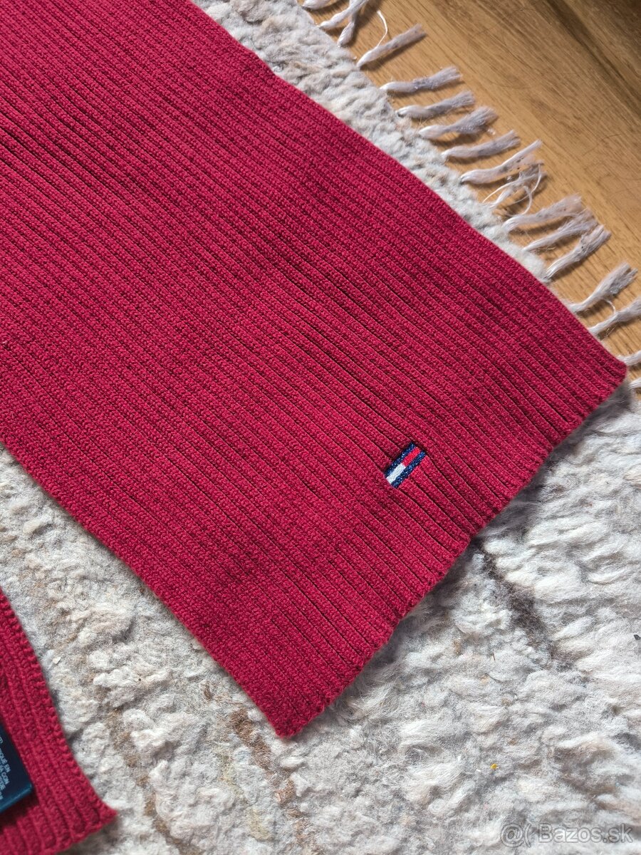 Dámsky šál Tommy Jeans - bordový - 3