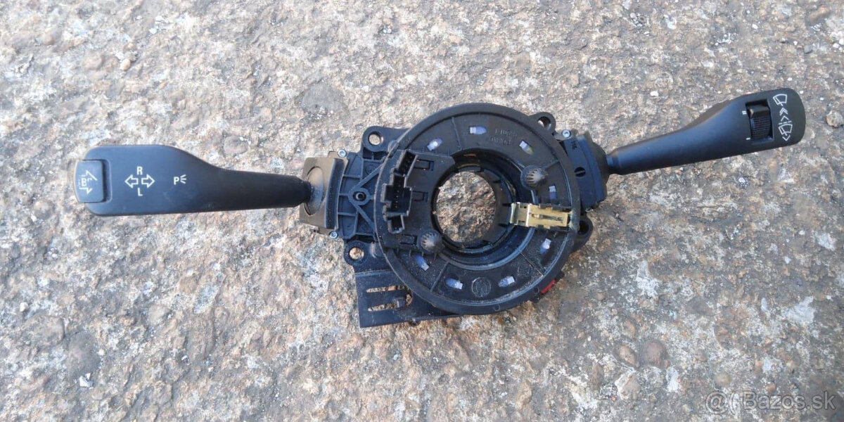 BMW X3 E83 páčky svetiel, smeroviek s BC krúžkom volantu - 3
