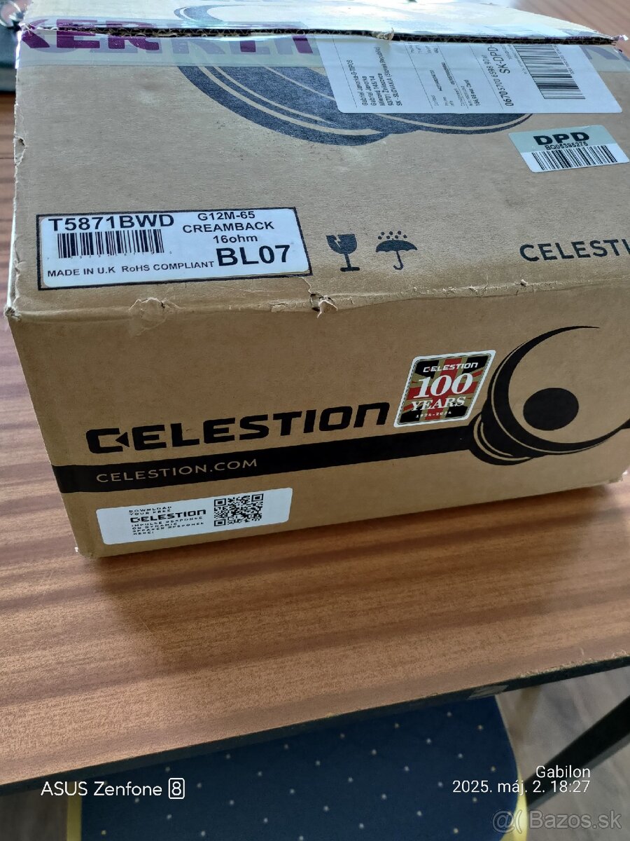 CELESTION SEVENTY 80 / G12-P80 - 1 kus - 3