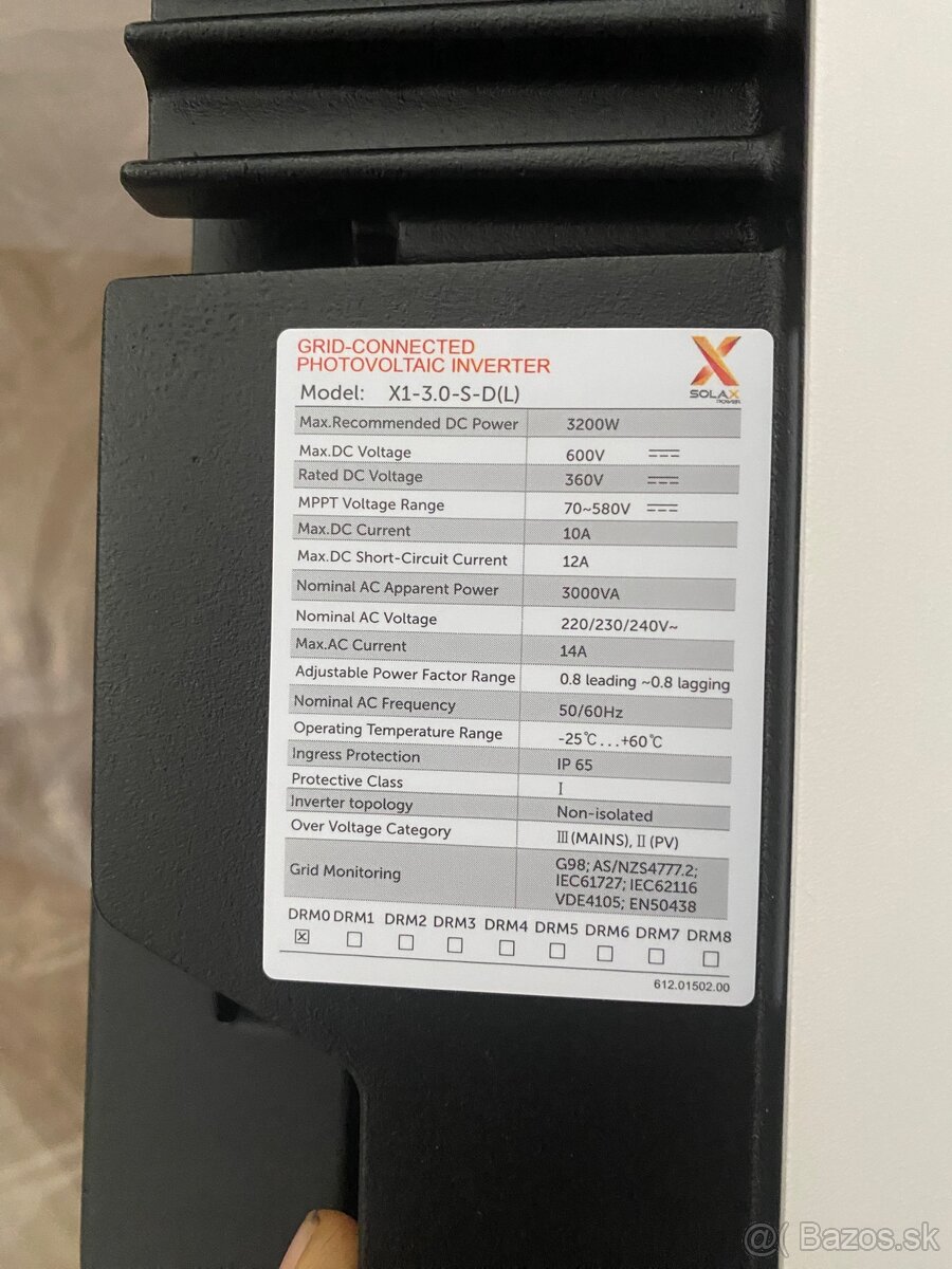 Solax X1 3,2kw nový nepouživany - 3