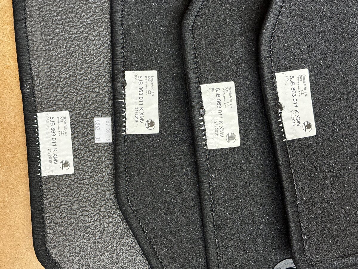 Original velurove autokoberceky Skoda Rapid - 3