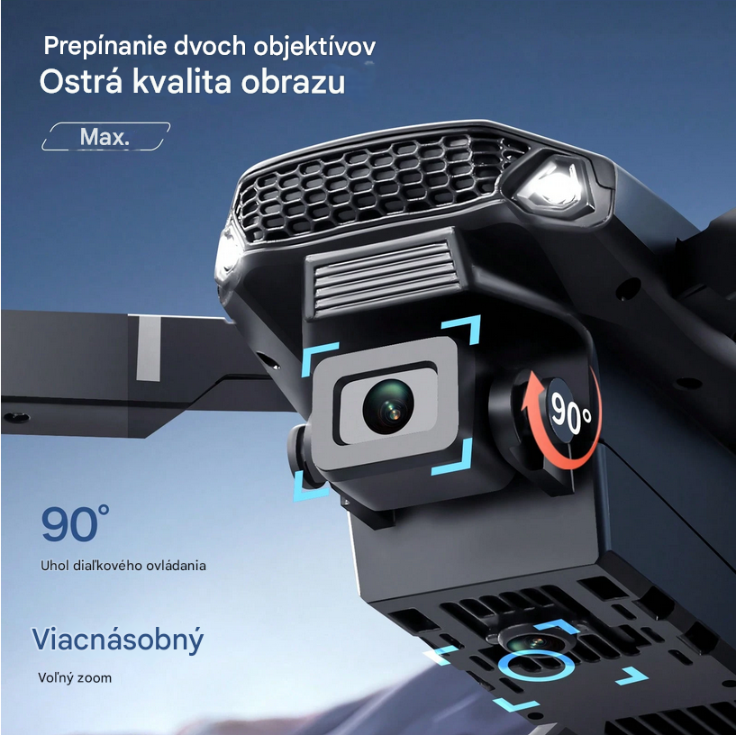 NOVINKA: Mini Dron SKYPRO s HD kamerou (1 batéria) + DISPLEJ - 3