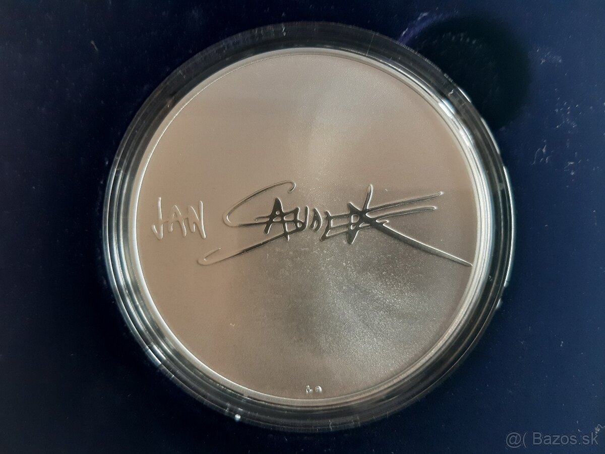 Strieborná päťuncová medaila Jan Saudek - Tanečnica - 3