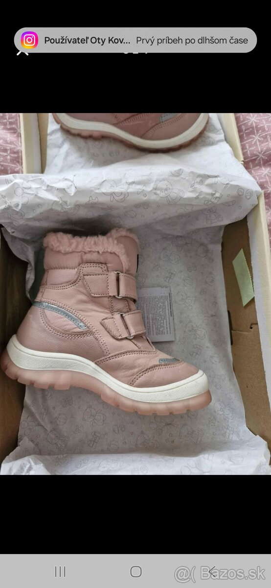 Dievčenské zimné topánky vel.26 - 3