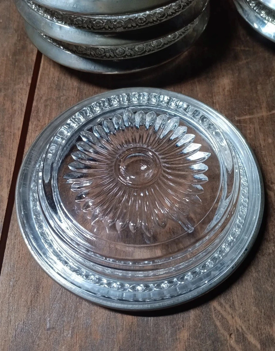 Predam strieborno-kristalove podlozky pod flase pohare. - 3