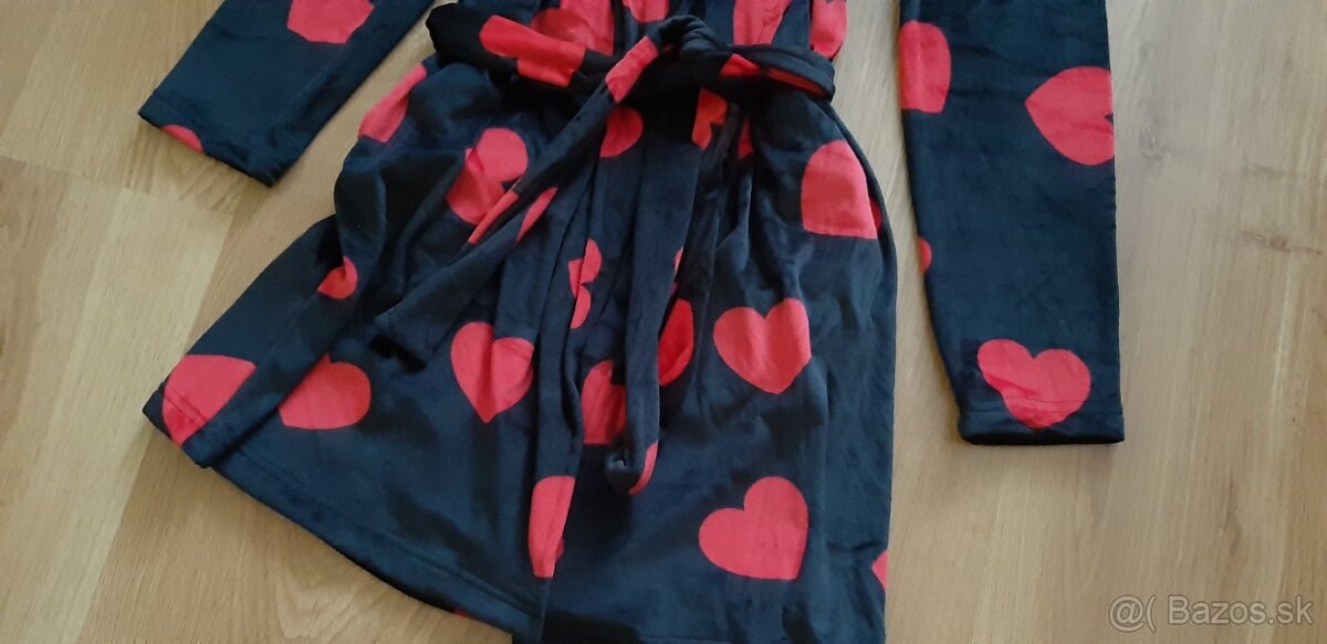 Flysový srdiečkový župán - 3