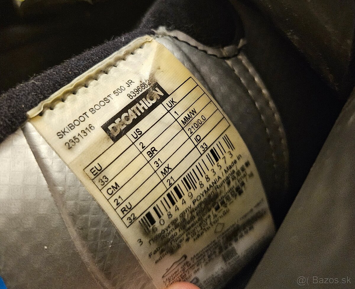 Detske lyziarky Wedze boost 500, 21cm - 3