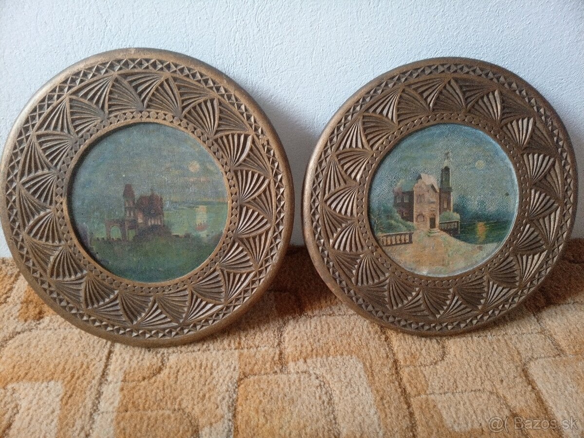 Obrazy maľované na dreve. - 3