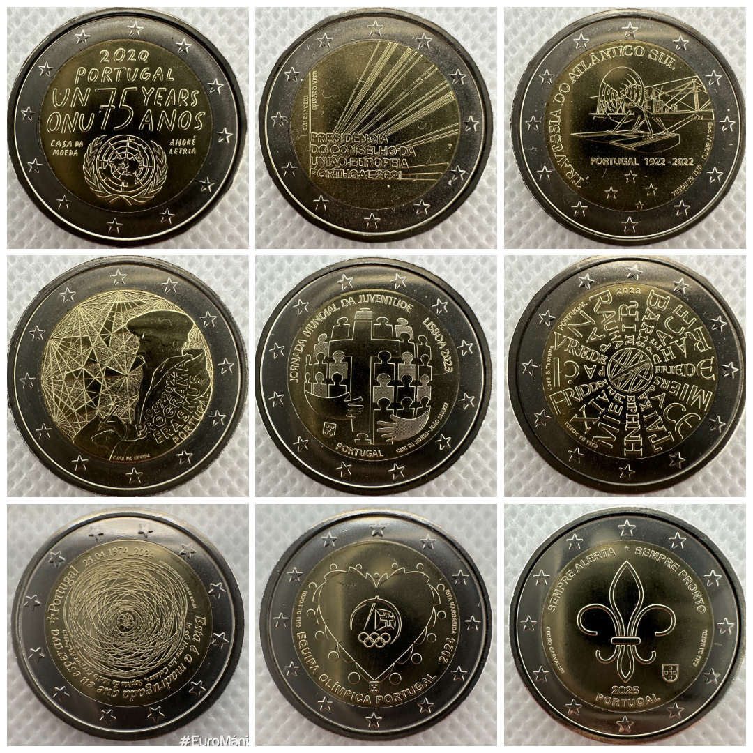 2 euro mince PORTUGALSKO - 3