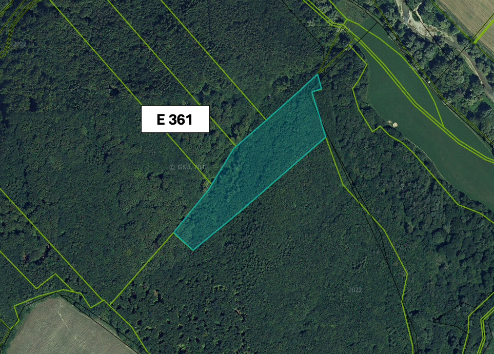 Kalnište – 6.264 m2 LESOV (Urbáru) - 3