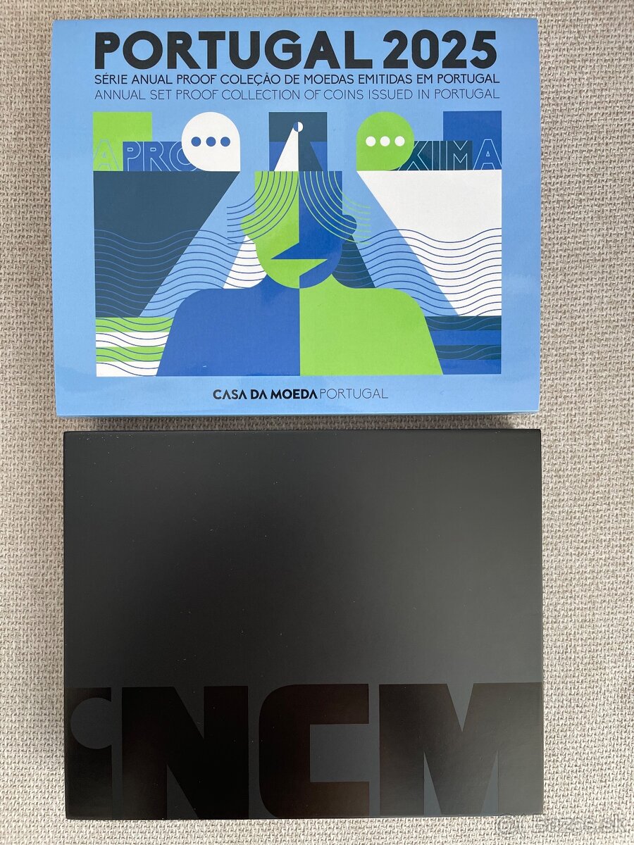 Portugalsko 2025 proof set 2€ - 1c - 3