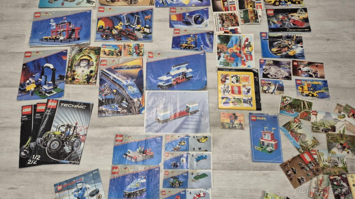 LEGO MIX 30 kg + návody, 9V VLAKY, Aquanauts a iné... - 3