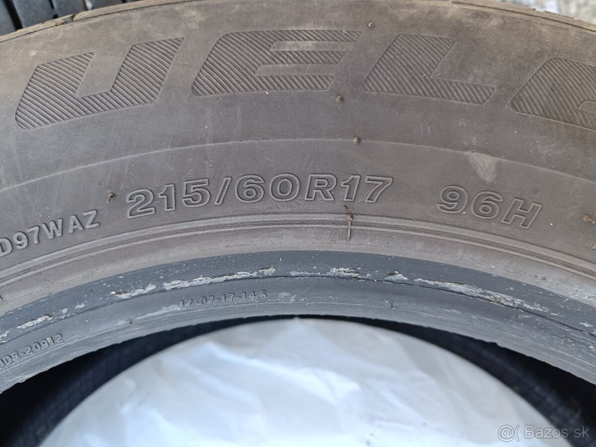 Letné pneumatiky 215/60 R17 Bridgestone - 3