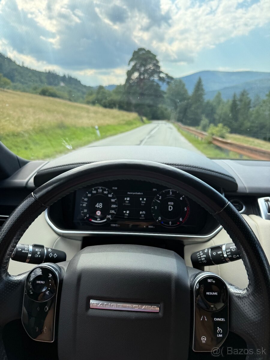 Range Rover Sport 3,0D SDV6, 225kW (306k), 4x4, 2019, ťažné