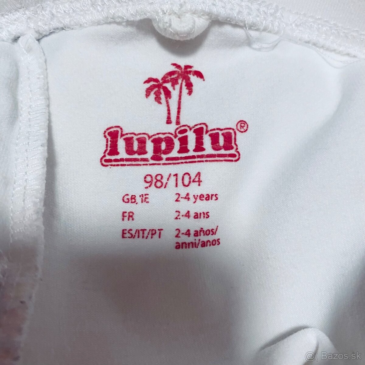 Detské biele 3/4 legíny Lupilu - 3