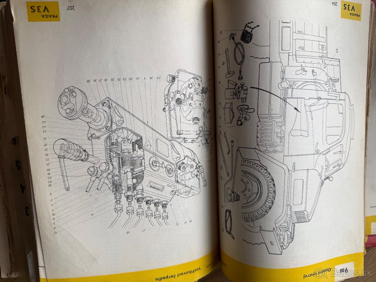 Predam zoznam nahradnych dielov PRAGA V3S ,vsetky modely - 3