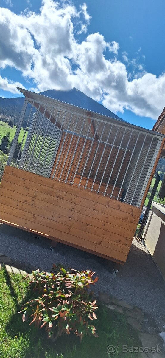 Pozinkovany koterec / voliera pre psa so zateplenou budou - 3
