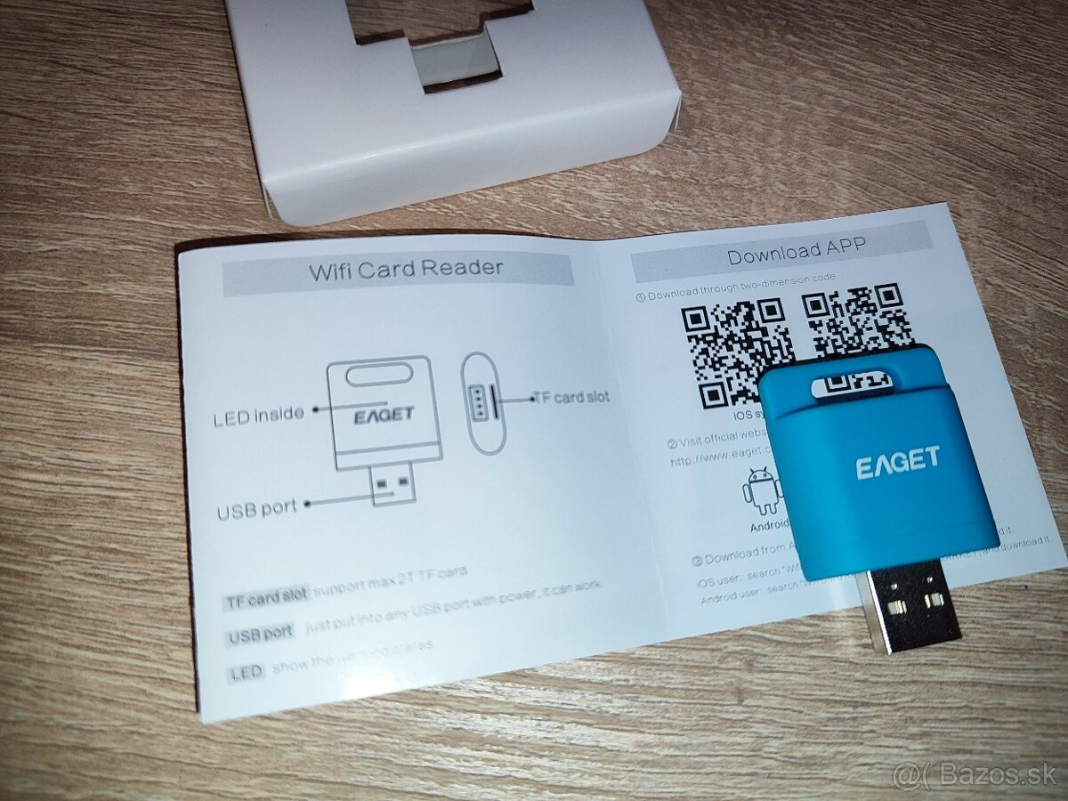 EAGET A50 USB/ bezdrotova wifi citacka kariet - 3