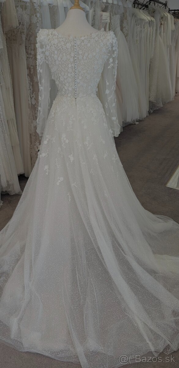 Svadobné šaty značky PRONOVIAS veľkosť S - 3