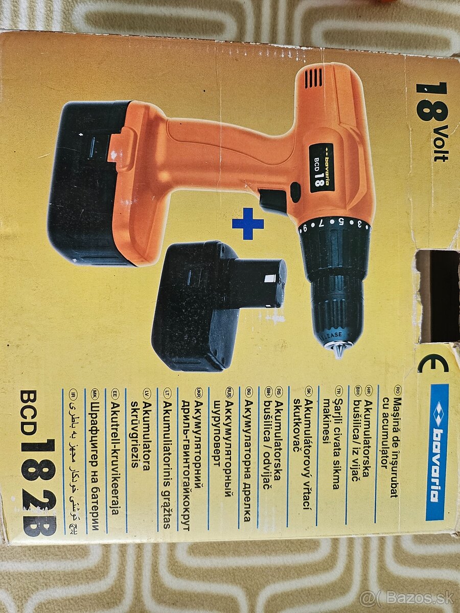 Akumulátorový vrtací skrutkovač BAVARIA BCD 182B - 3
