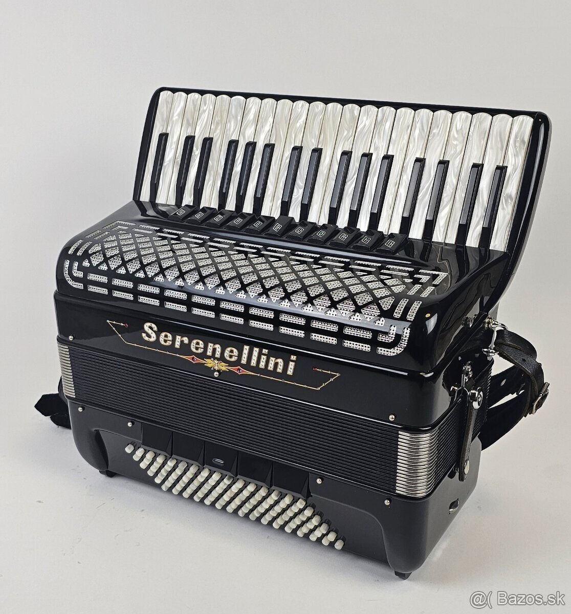 taliansky akordeon harmonika Serenellini, 96 bas 4 hlas - 3