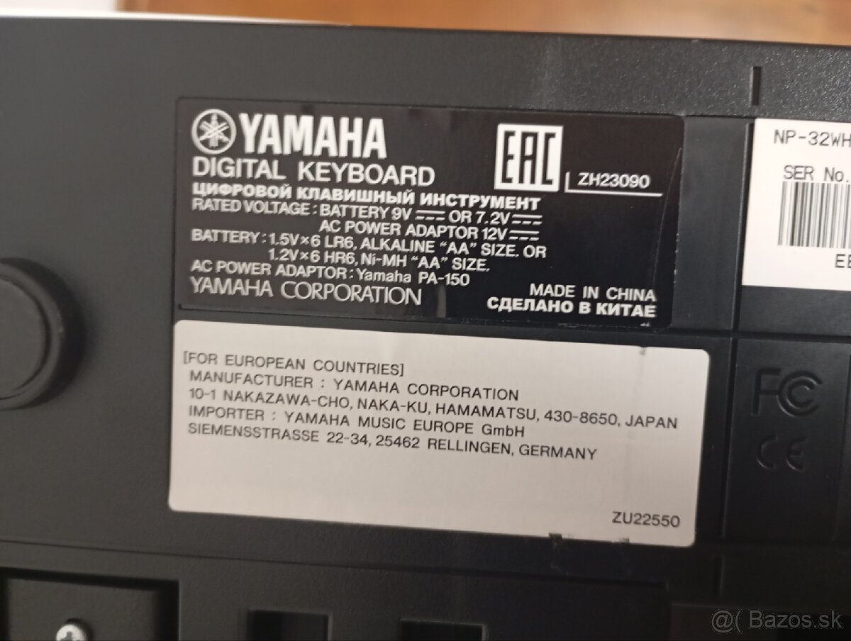 Digitálne piano Yamaha ZH23090 - 3