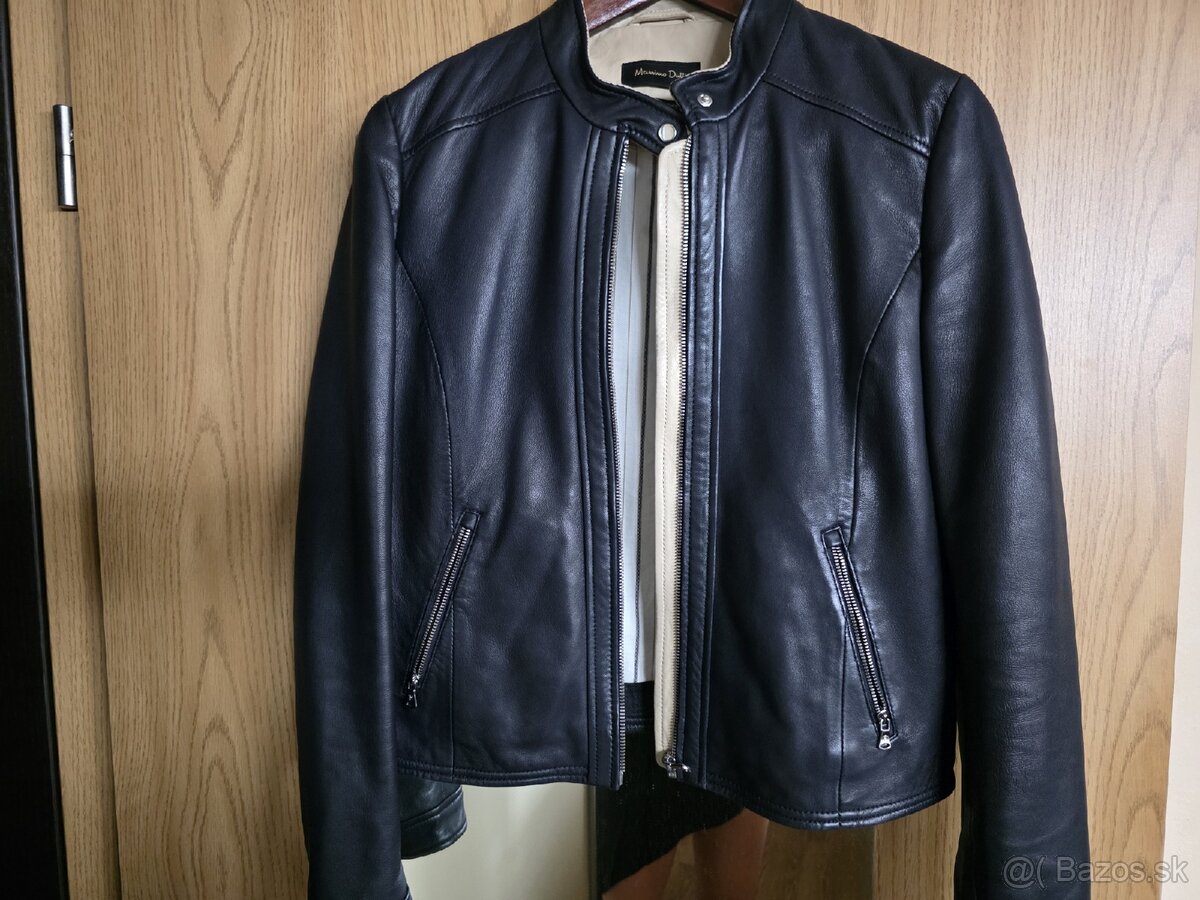 Kožena bunda modrá - 3