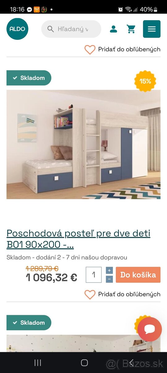 Dvojposchodova postelt - 3