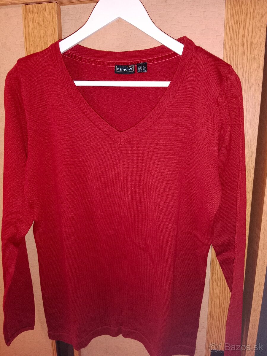 Bordový pulóver - 3