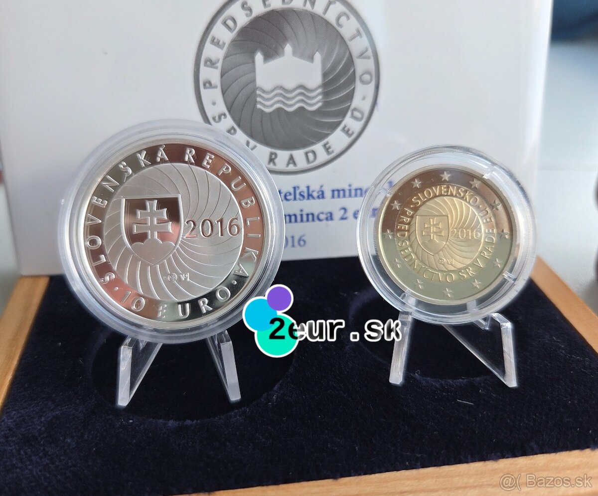 2€ euro Slovensko 2016 - PREDSEDNÍCTVO - proof - 3