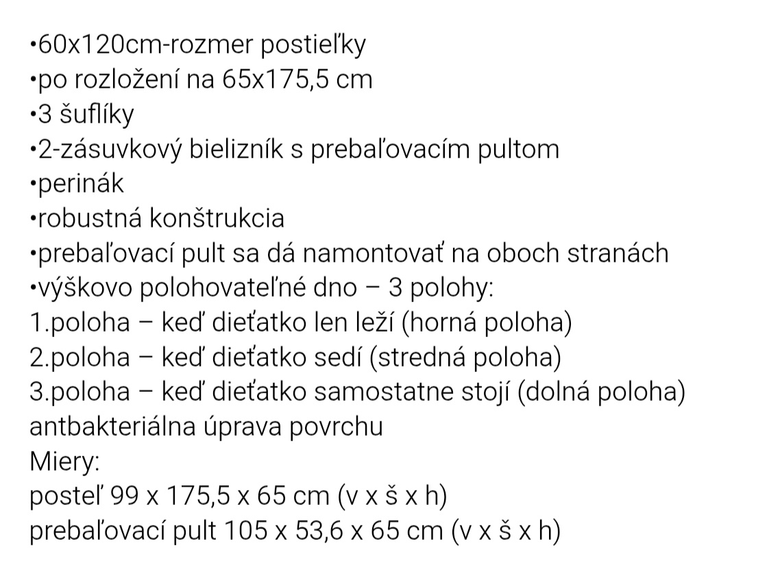 Postieľka - 3