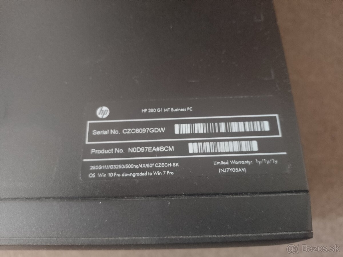 HP 280 G1 MT Business PC - 3