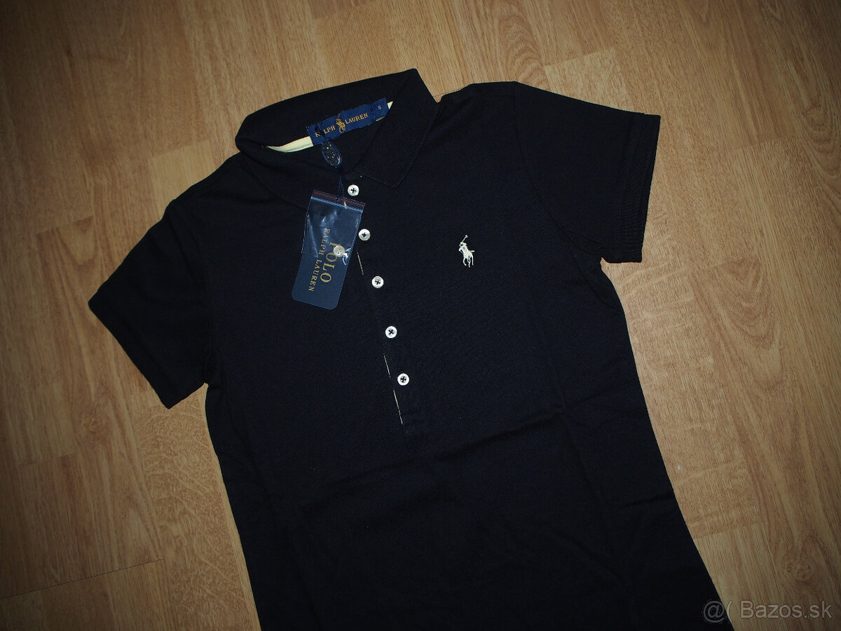 Ralph Lauren dámske polo šaty čierne - 3