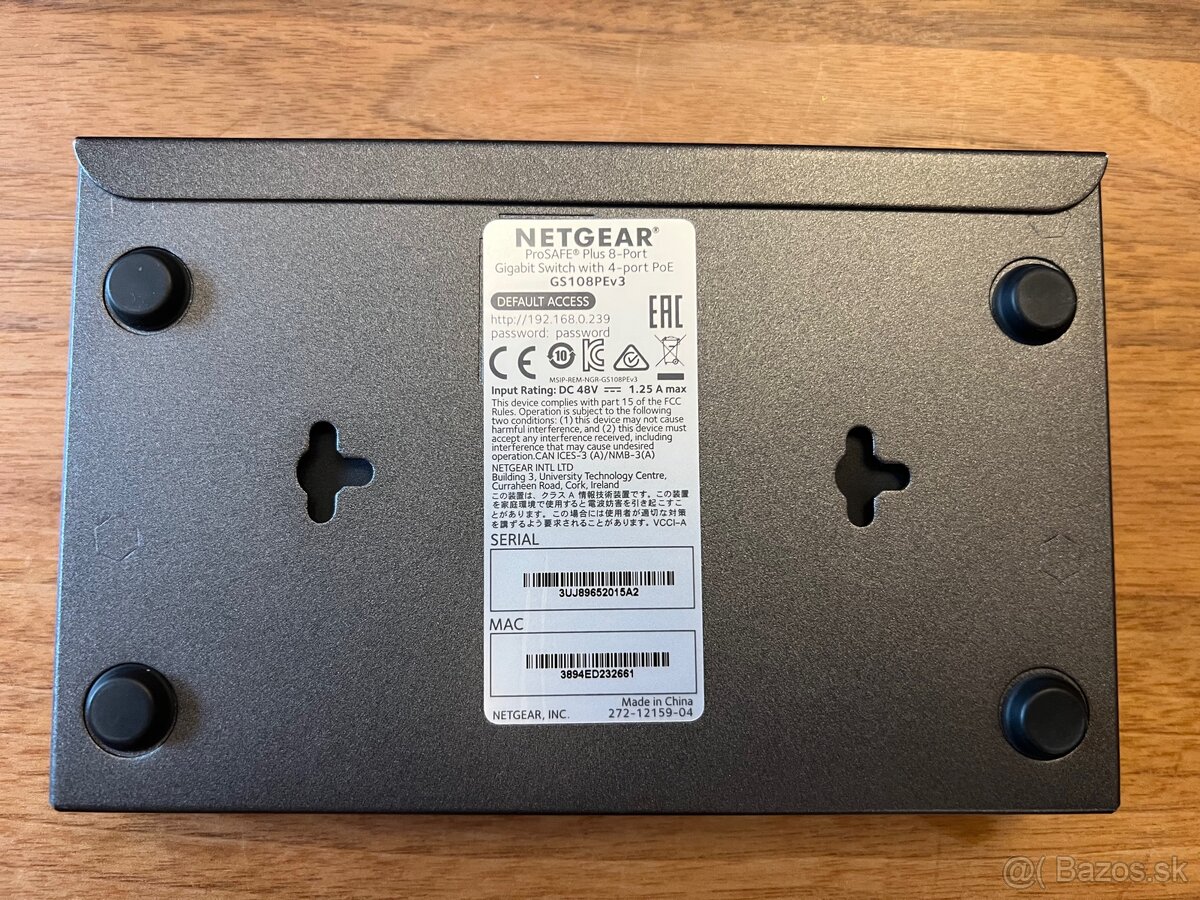 Netgear GS108PEv3 – 8-portový switch s 4× PoE - 3