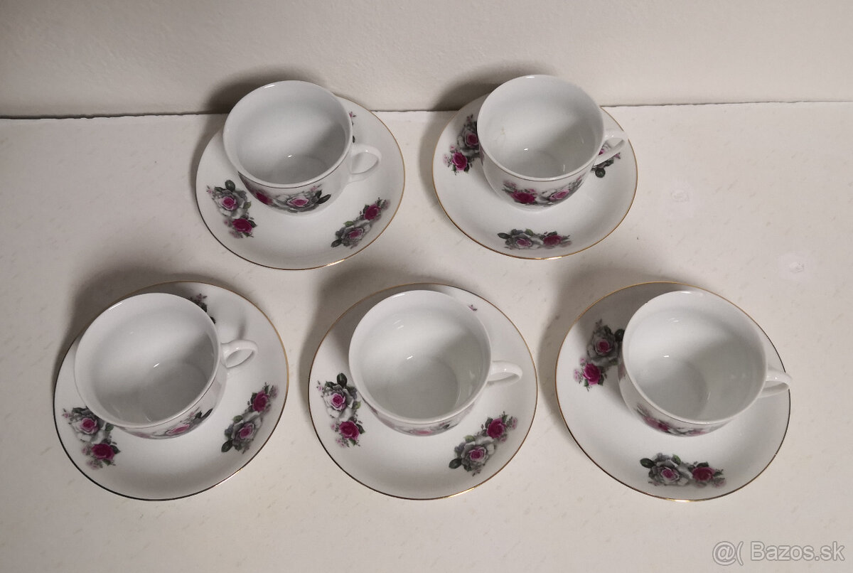 Šálky s podšálkami starý Čínsky porcelán Liling C - 3