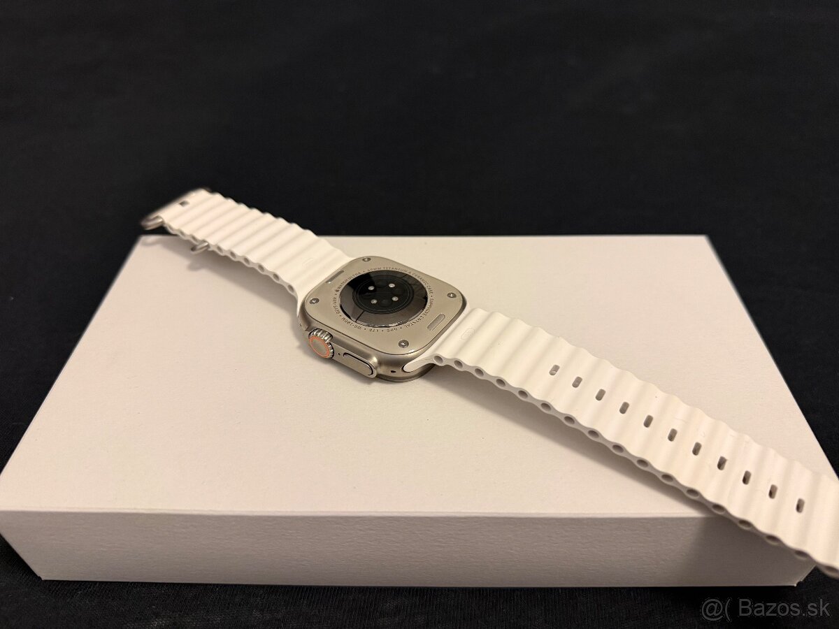 Apple Watch Ultra 2 49mm Titanium White Oceán Band - 3