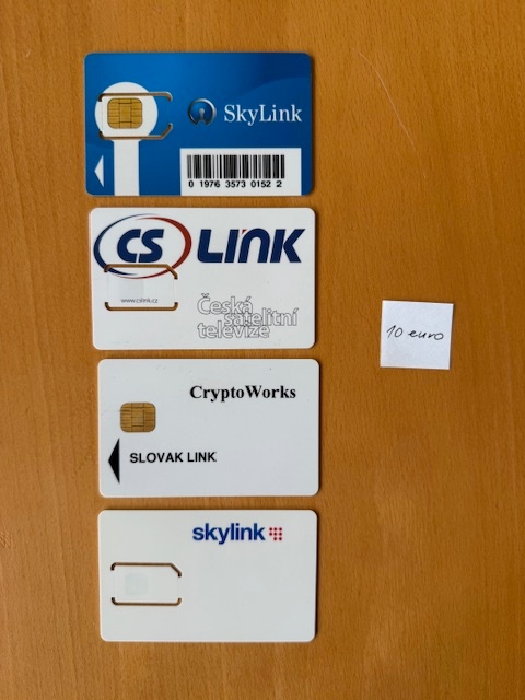 Predám karty a moduly skylink a RTVS A ČT - 3