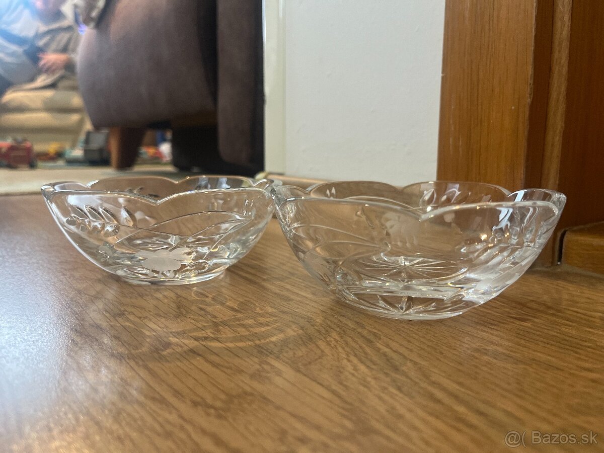 krištáľová miska - 2 kusy - 3
